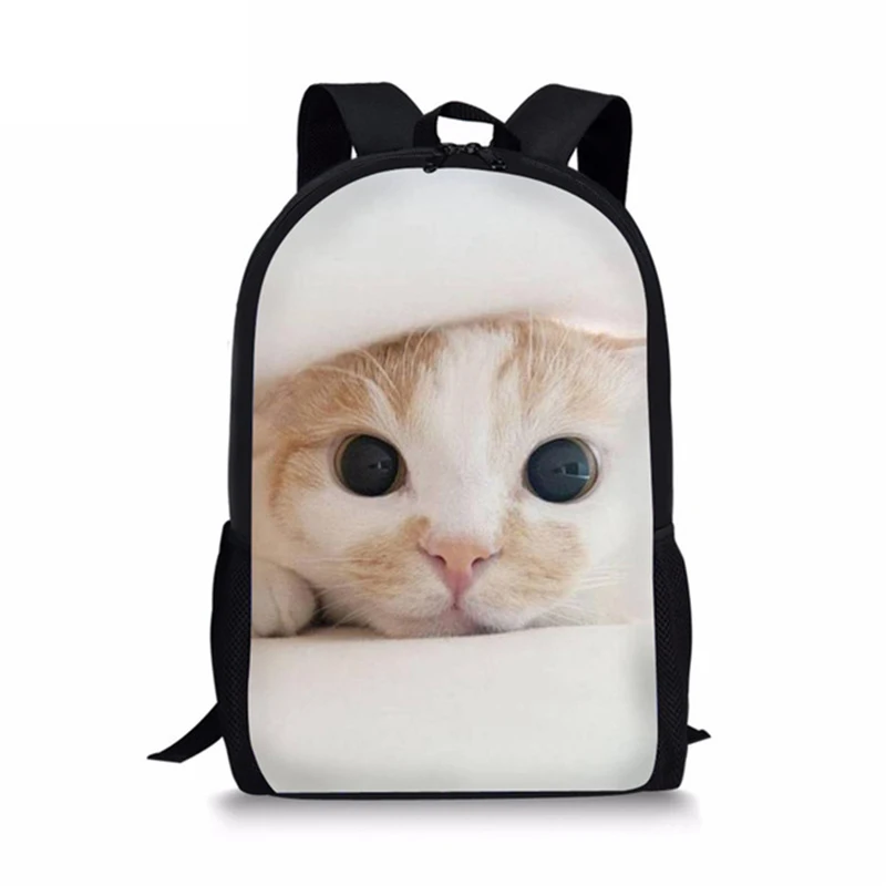 ThiKin новые очаровательные школьные сумки с котенком и кошкой для девочек-подростков, рюкзак для студентов, рюкзак кавайный фиолетовый рюкзак Mochila