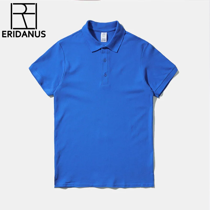 Мужская Однотонная рубашка поло с коротким рукавом Размеры M 2018|Поло| |