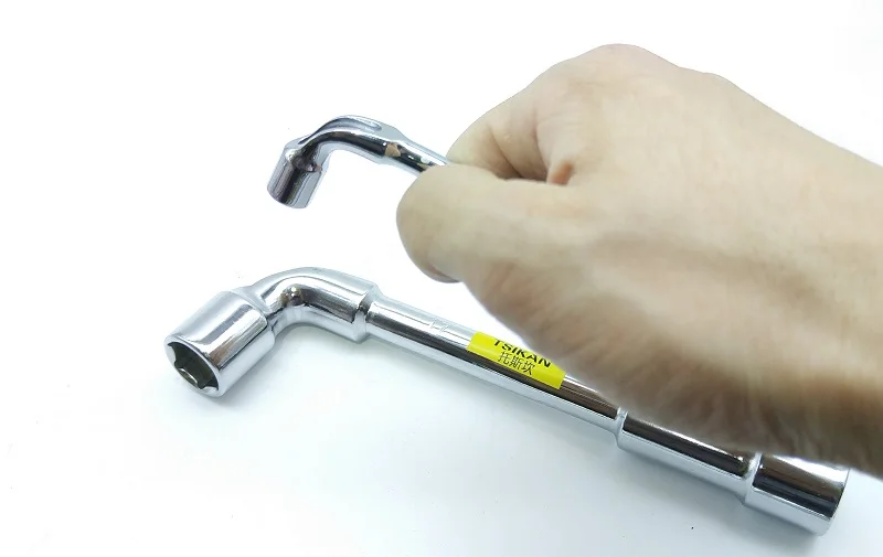 Новый угловой гаечный ключ L типа с отверстием через RU Chome vanadium 6 7 8 9 10 11 12 мм 40CR 1