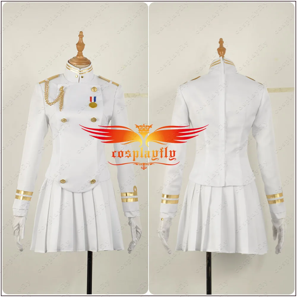 Azur переулок Takao и Atago Униформа Женская юбка женская белая костюм для косплея