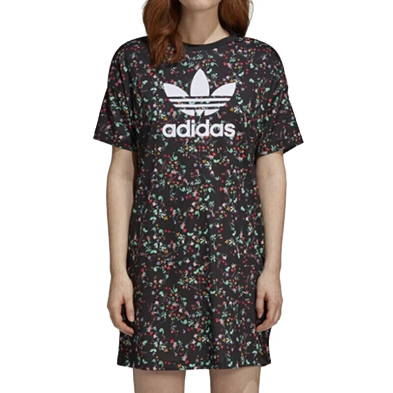 Оригинальное новое поступление женские длинные футболки Adidas спортивная одежда с