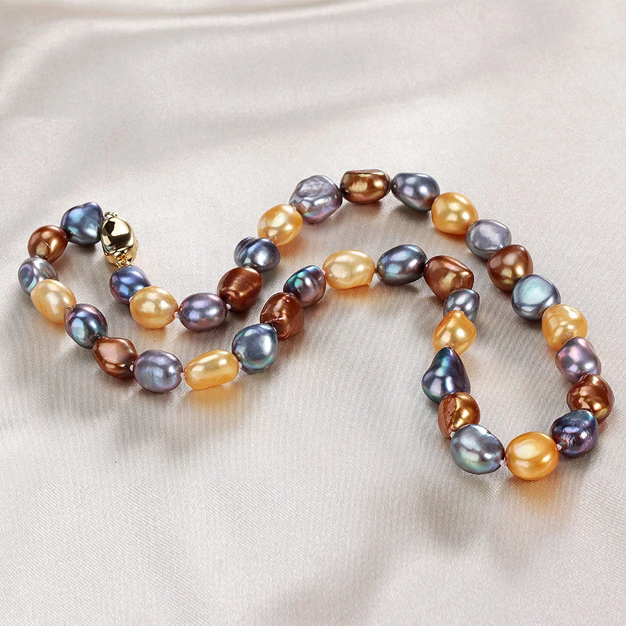 Женское Ожерелье барочное ожерелье из 100% натурального пресноводного жемчуга|collar