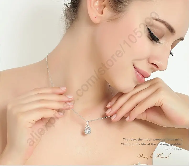 Элегантные модные ювелирные наборы чистое серебро 925 пробы романтические серьги