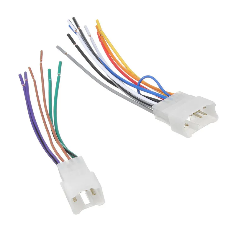 Автомобильный стерео CD плеер Радио 2-Din тире рамка отделка ж/провода жгута проводов адаптер для Toyota/Scion/Subaru