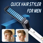 Многофункциональная расческа для завивки волос, Плойка для выпрямления и выпрямления волос, Плойка для завивки волос, быстрое устройство для укладки волос для мужчин