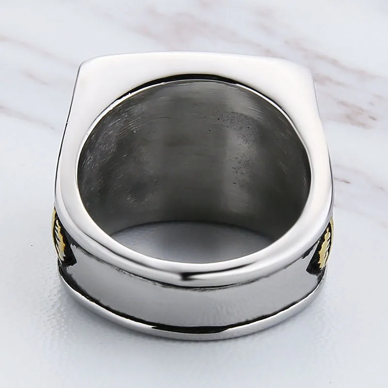 Новое поступление кольцо Valily серебристое черное из нержавеющей стали модное
