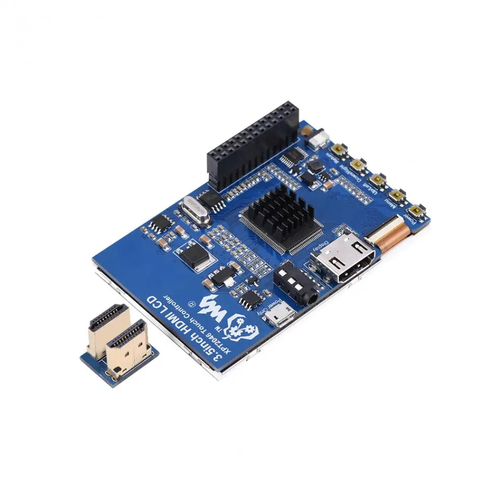 1080P ips 60fps 3,5 дюймов HDMI ЖК-экран дисплей с черным акриловым чехол HDMI разъем для Raspberry Pi Новинка