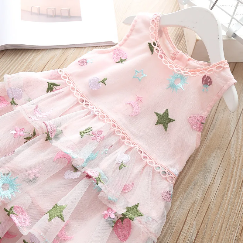 Girls Dresses Summer Baby Kids Clothes Princess Pink Tutu Dress Party Evening Costume Toddler Child Clothing 5 years Beach Wear | Детская