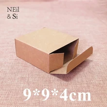 Kraft Paper Box Handmade Soap Craft Wedding Gift Candy Power Bank Phone Accessories Packaging Brown Boxes Free Shipping