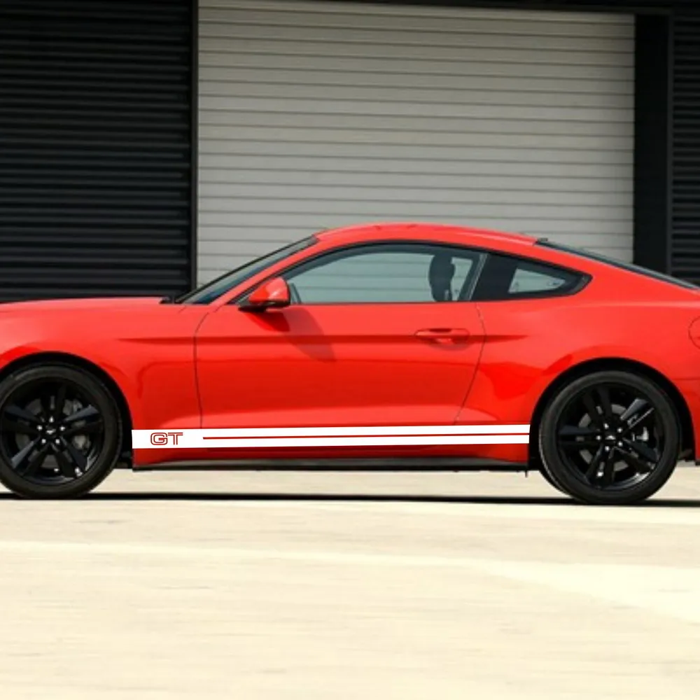 Автомобильная наклейка с двумя гоночными полосками 78 ''для Mustang виниловая