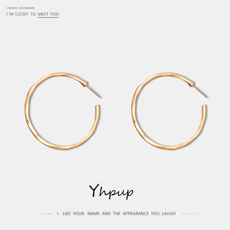 Женские серьги пусеты Yhpup винтажные металлические в стиле ретро из сплава цинка