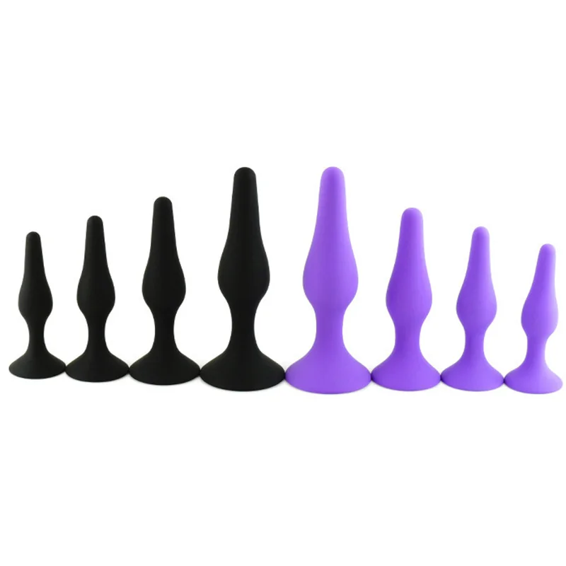 4 шт./компл. Силиконовый анальный вибратор фаллоимитатор пробка Анальная для