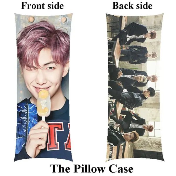 color Kpop rm Rap Monster home Boyfriend длинный Чехол на подушку Bangtan для мальчиков, чехол на заказ, двусторонний чехол с принтом - Цвет: color