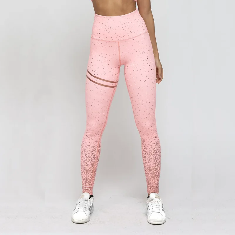 Print Yoga Pants Women High Waist Seamless Leggings Push Up Sports Wear Gym Fitness Running Workout Clothes Elastic Slim | Спорт и