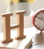 Темно-синий 1 шт. DIY домашний декор деревянная буква 26 дерево Английский алфавит свадебное украшение DIY ручной работы украшения ремесла аксессуары - Цвет: Темно-синий