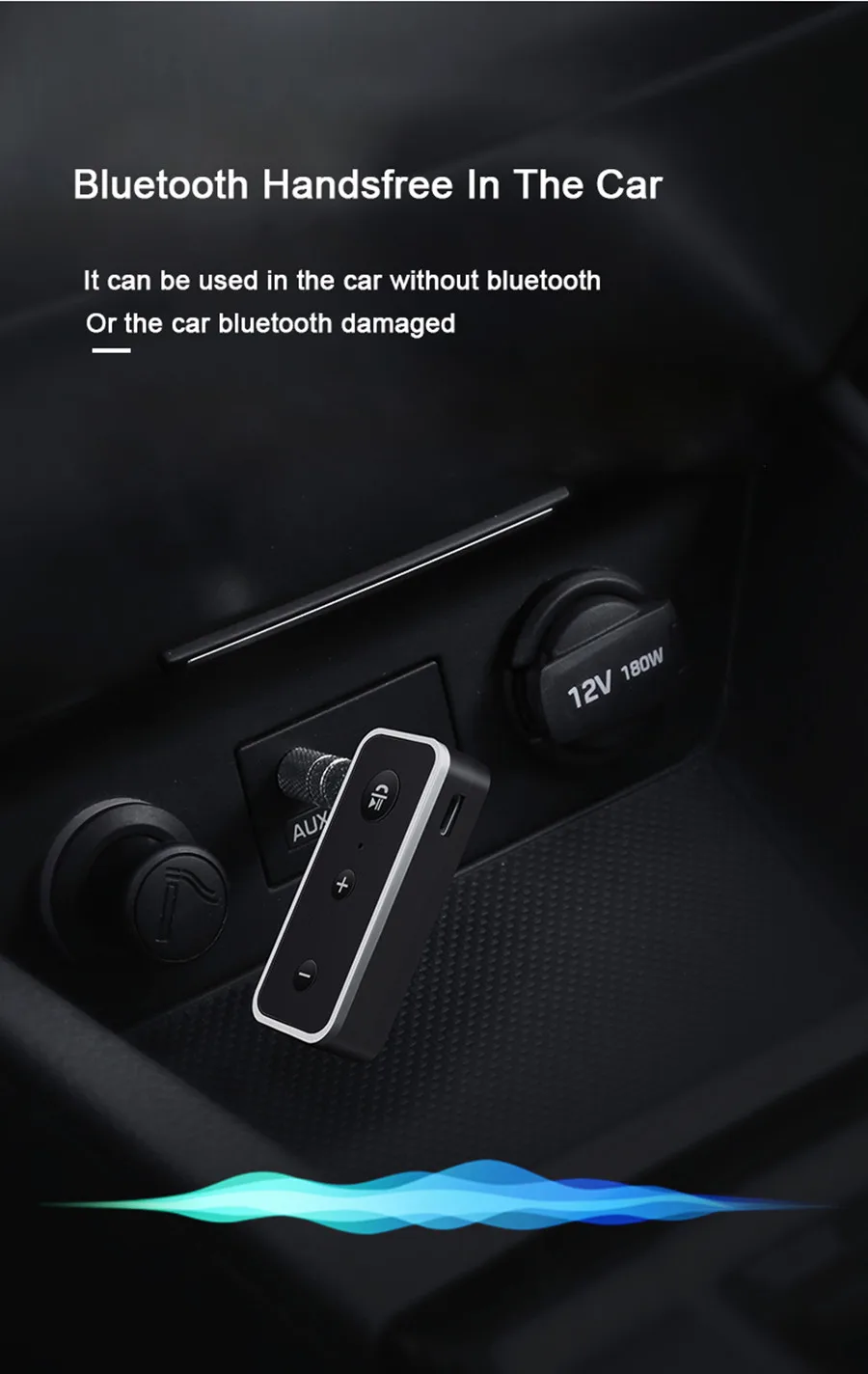 Bluetooth 5,0 аудио приемник Hi-Fi стерео музыка 3,5 мм беспроводной приемник Aux Jack Bluetooth адаптер Громкая связь вызов для динамика автомобиля