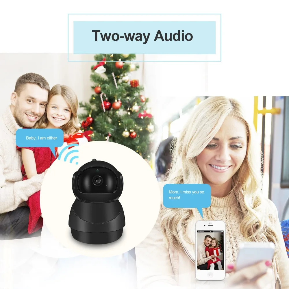 JOOAN 1080P Wifi Wireless IP Camera Security Home Network Video Surveillance IRCut Mini Pet Indoor Baby Monitor | Безопасность и