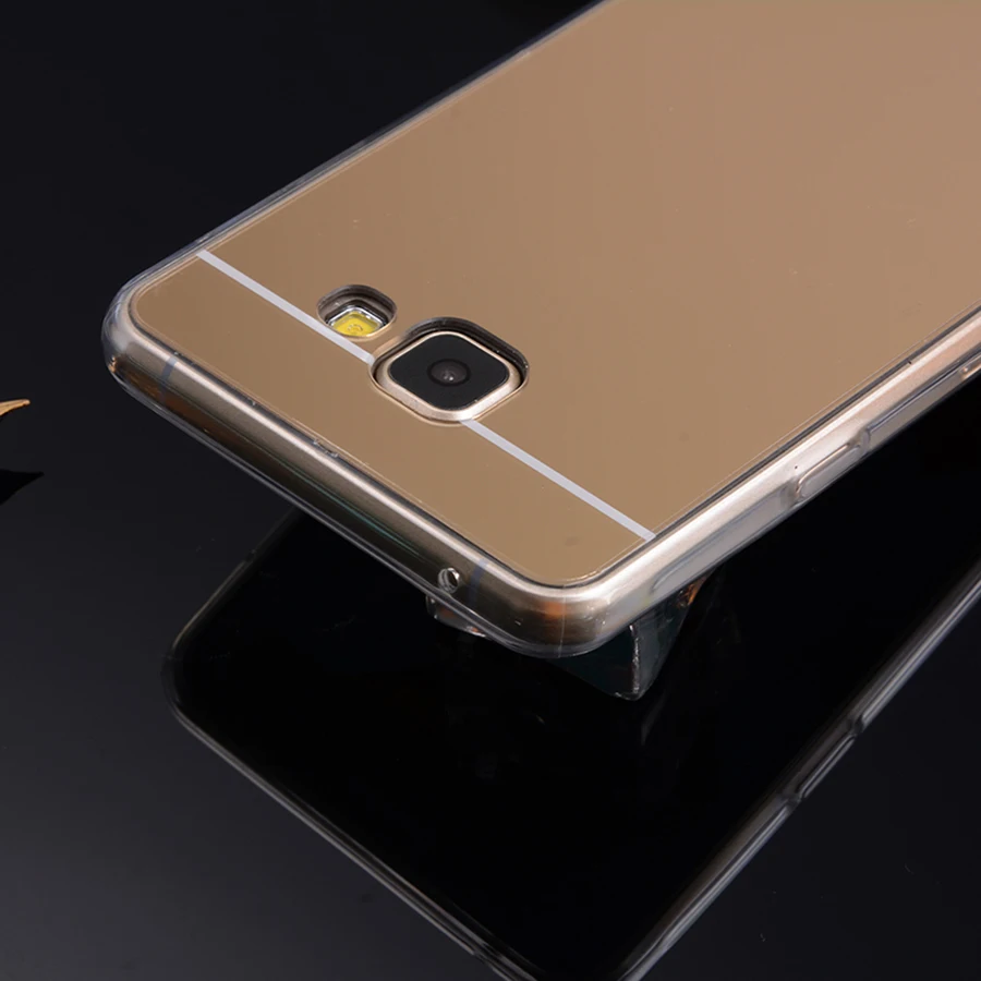 Телефонные Чехлы для Samsung Galaxy A7 2016 Зеркало чехол силиконовый A710 a710f сотовый
