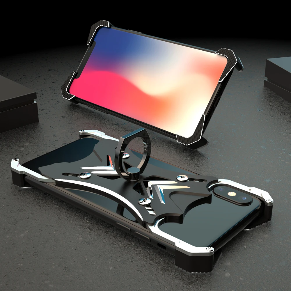Жесткий Чехол для iPhone X XS Max XR 6 7 8 плюс Heavy Duty Hybrid Tough прочная Броня металлический