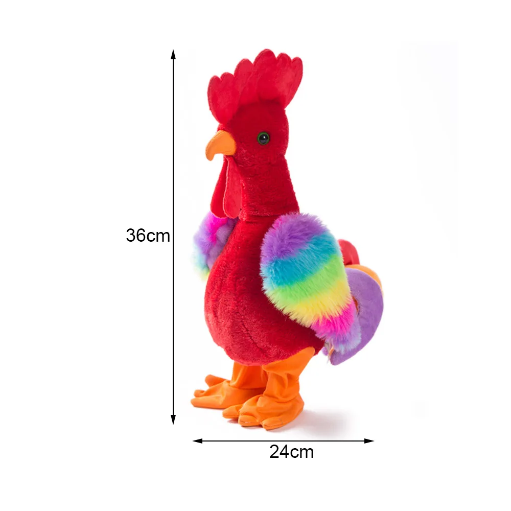 Electric Funny Chicken Plush Toy Sing Dancing Interactive Stuffed Animal Toys Birthday Gifts For Baby and Children | Игрушки и хобби