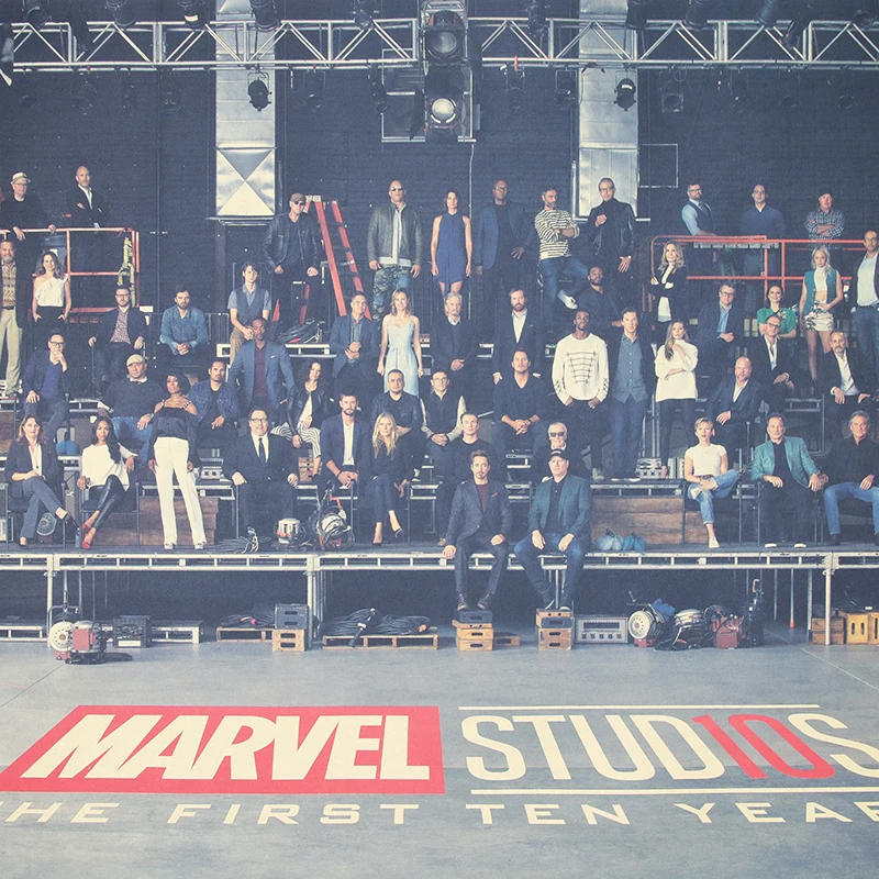 DLKKLB Marvel плакат Мстителей Vintage10 юбилей главный герой фильм гостиная спальня декоративная живопись наклейки на стену