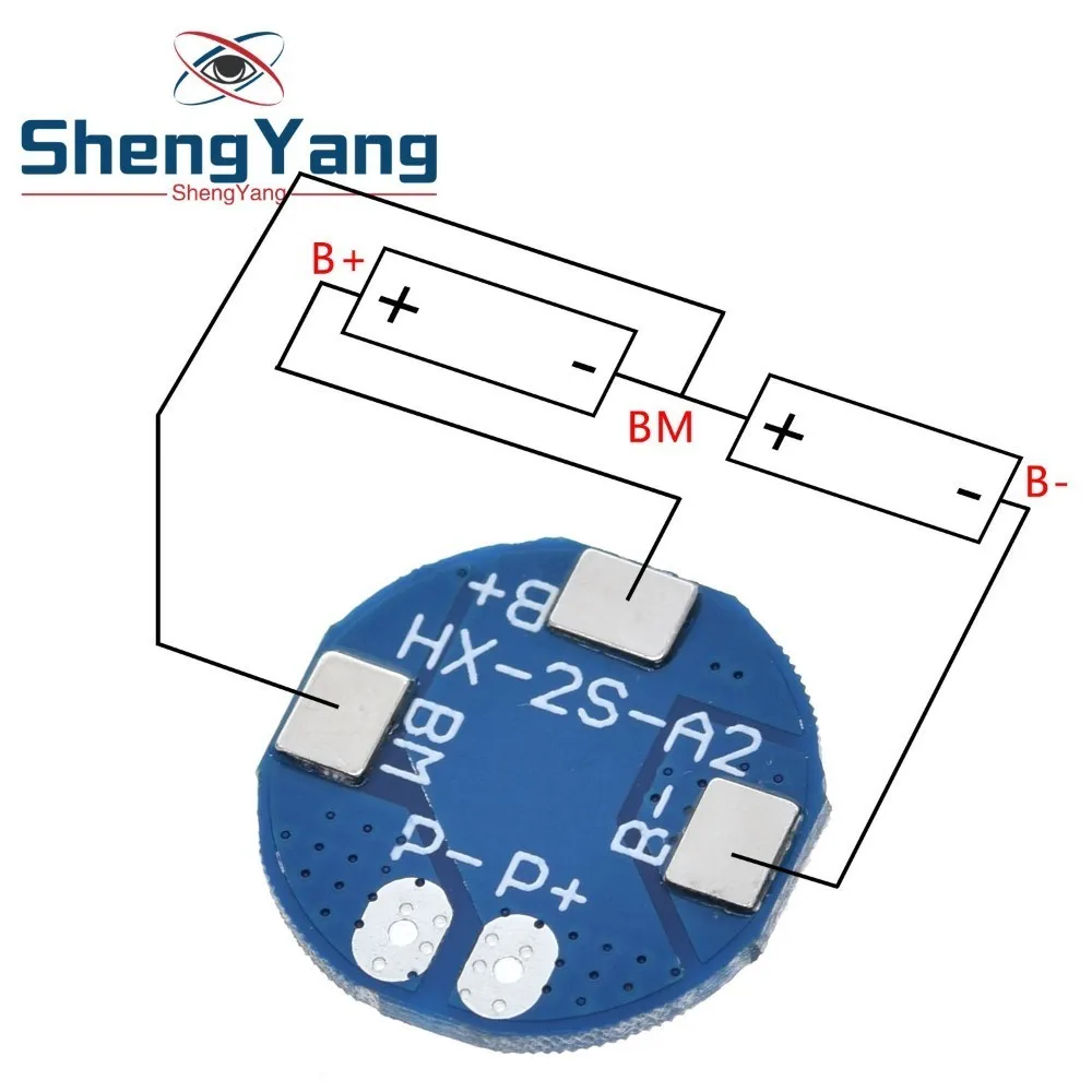 ShengYang 2S 5A литий-ионная литиевая батарея 7,4 v 8,4 V 18650 Защитная плата для зарядного устройства bms pcm для литий-ионного аккумулятора lipo