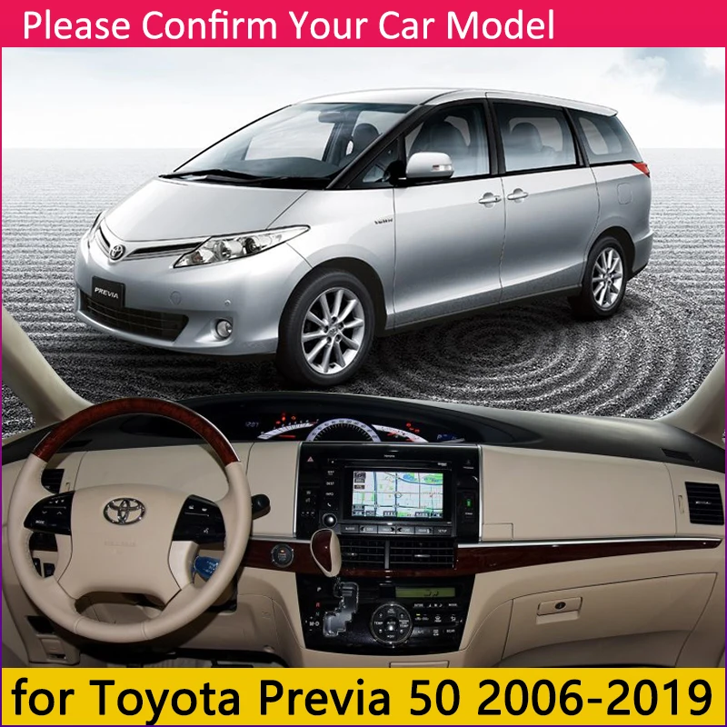 Для Toyota Previa 50 2006~ XR50 Estima Tarago Противоскользящий коврик на приборную панель солнцезащитный коврик для панели автомобильные аксессуары