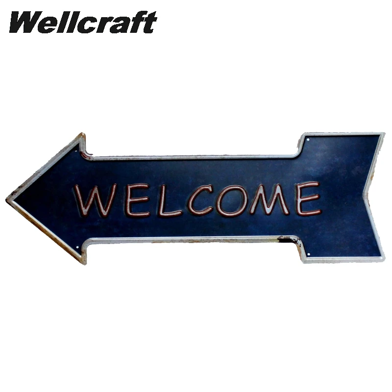 [WellCraft] пиво Кофе Кекс бар стрелка знаки настенные таблички плакат Декор для дома кафе комната Открытый Металл живопись HY-1703 - Цвет: YC-612