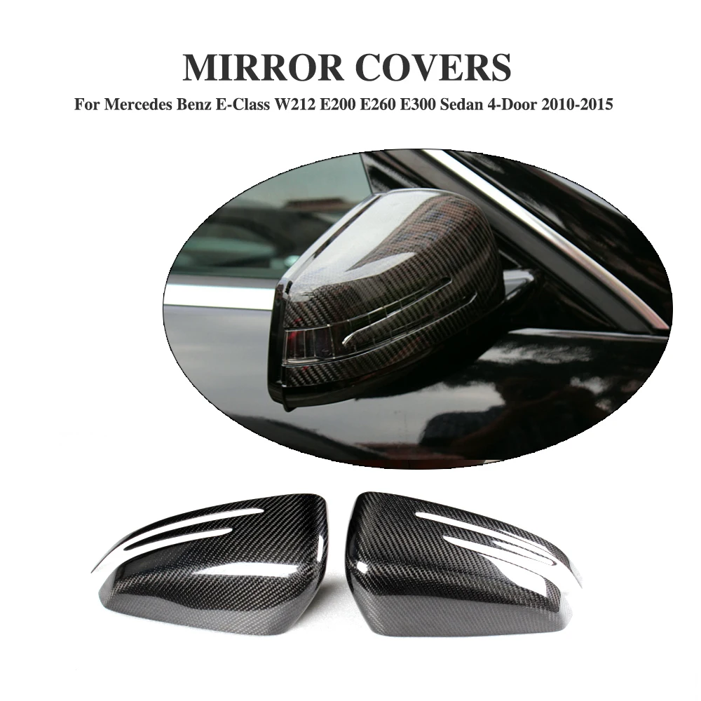 

Real Carbon Fiber Add on Style Mirror Cover For Mercedes Benz W204 C W176 A W212 E W207 E X156 GLA C117 CLA W218 CLS Class