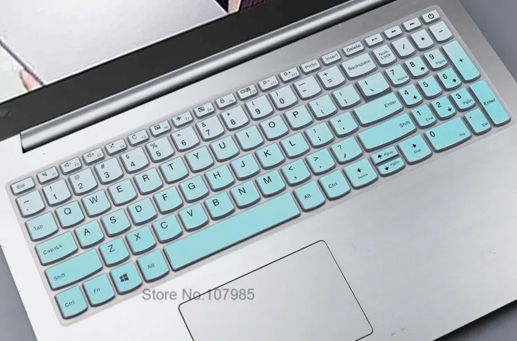 GradualSkyblue 15 15.6" Laptop Notebook Keyboard Cover Skin For Lenovo IdeaPad L340-15 S340 330s-15ikb 340C 340C-15ikb 330C 330S 330s-15ikb - Цвет: GradualSkyblue