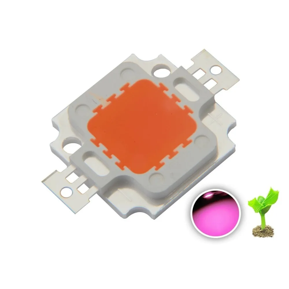 1-10PCS10W 380-840NM 380NM-840NM завод растут Светодиодные лампы свет полный спектр Led Grow Light |