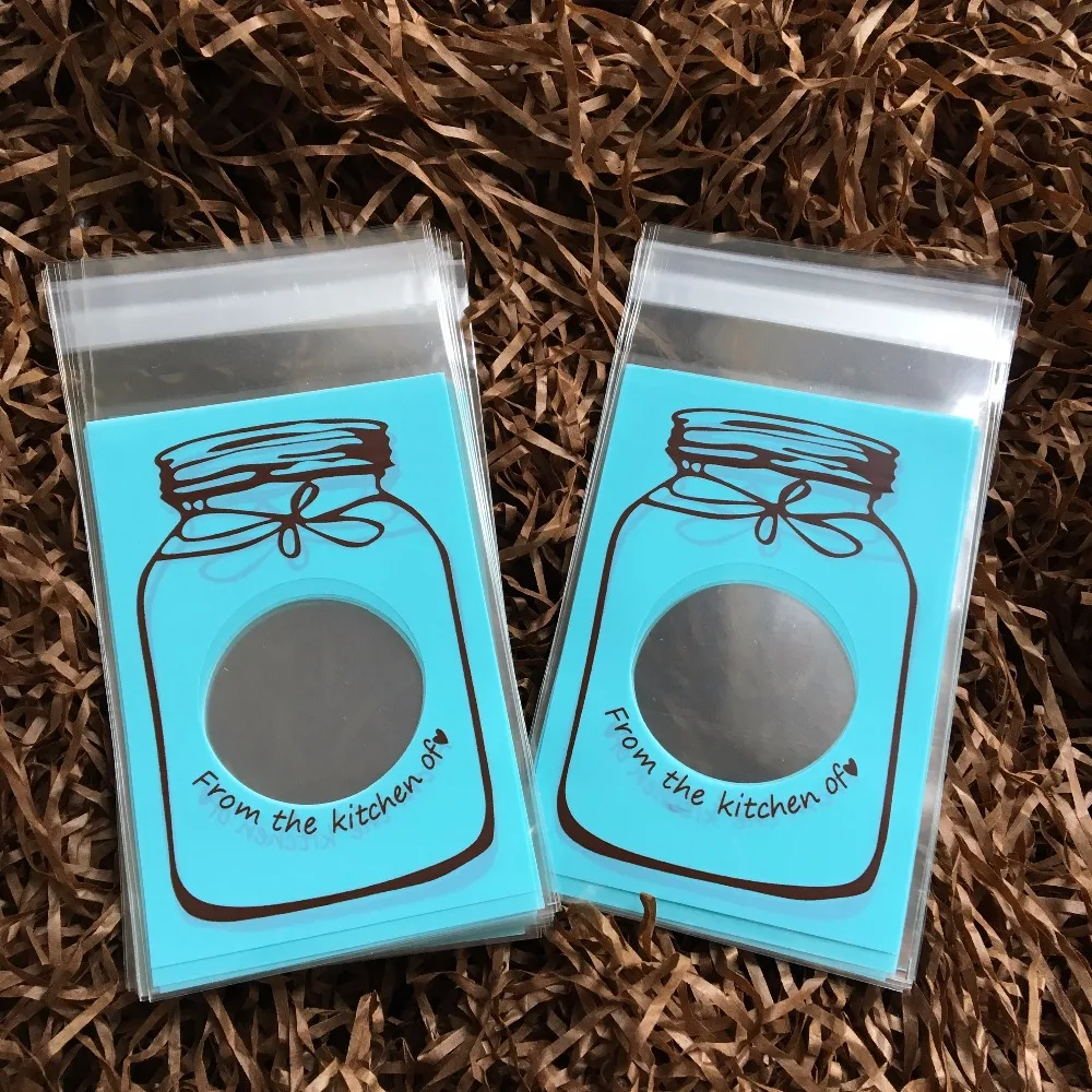 100 шт./лот синие пакеты для конфет Свадебная вечеринка любимый сладкий желе выбор