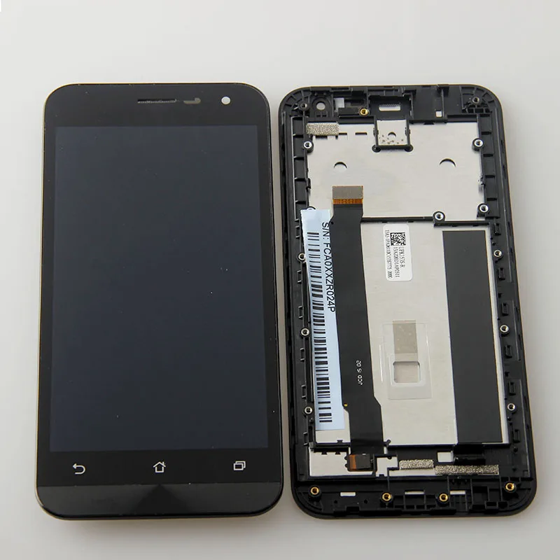 ЖК-дисплей 1280x720, стеклянная панель, сенсорный экран, дигитайзер в сборе с рамкой 5 дюймов для Asus ZenFone 2E Z00D ZE500CL