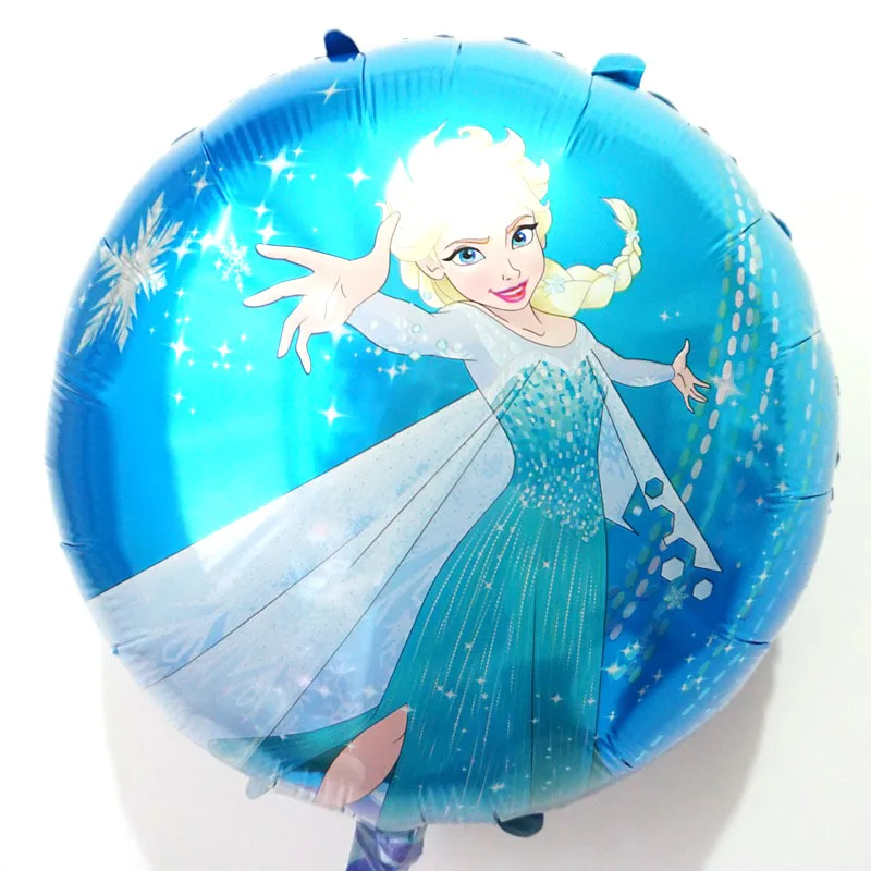 100pc cx elsa Вечерние воздушные шары принцессы для девочек на день рождения воздушные шарики для украшения Белль Русалка Рапунцель гелиевые шары 100 шт./партия - Цвет: 100pc cx elsa