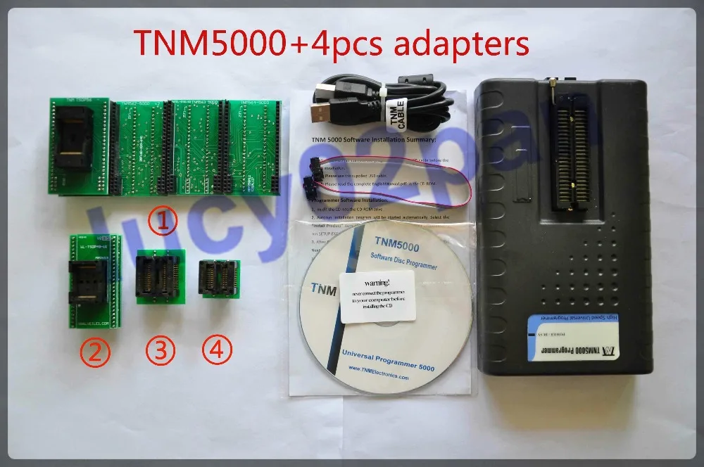 Универсальный IC программатор TNM5000 USB + TSOP48 TSOP56 520S2 200 528S2 300 комплект адаптеров
