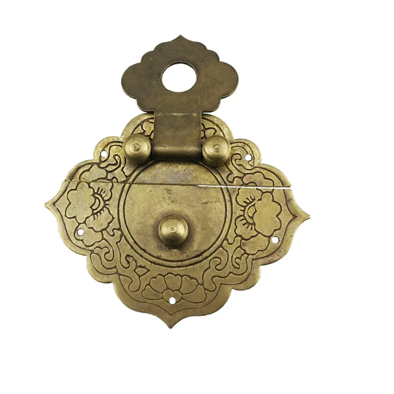 Деревянная шкатулка ваза Пряжка защелка латунь замок декоративные засов 1 Lock + 2