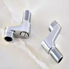 Аксессуар для ванной комнаты, хромированный латунный настенный кран с когтями для ванны, смеситель для Дождевого душа, Регулируемый адаптер, Распашные рычаги aba129