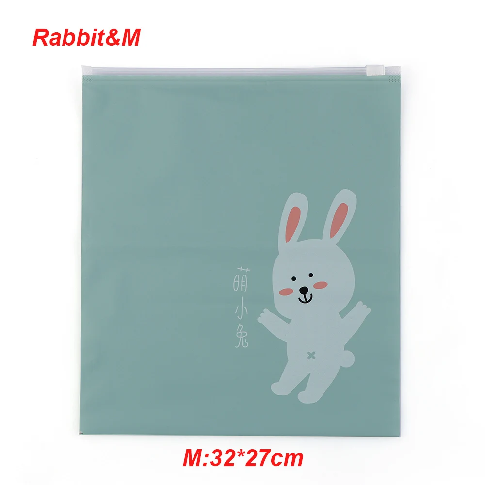 Rabbit M 1 шт. Кролик Утка лиса белка шаблон Дорожная сумка портативный сумка для хранения водонепроницаемая обувь шкаф для одежды сумка для хранения нижнего белья - Цвет: Rabbit M