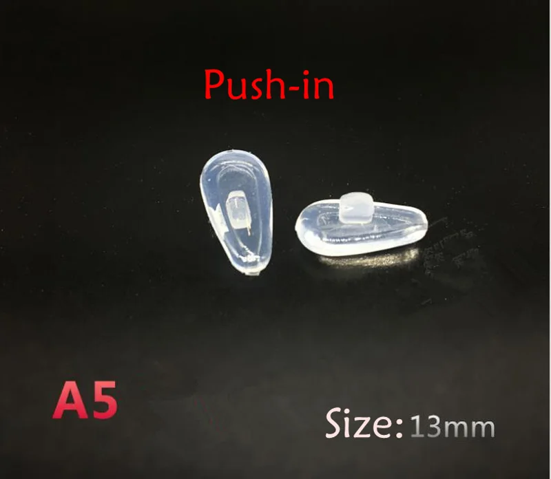 A5 Push-in 25 пар Супер Мягкая воздушная камера силиконовые носоупоры для очки с оптическими стеклами аксессуары винт в Push-in - Цвет: A5 Push-in