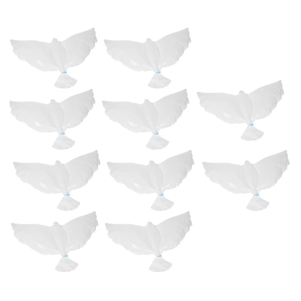 Летающие белые воздушные шары в виде голубя свадебное украшение фотореквизит