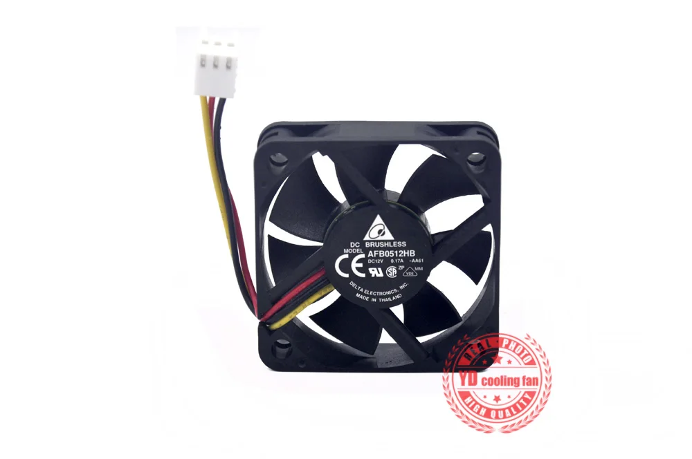 Новый вентилятор охлаждения DELTA 5015 5 см 3PIN AFB0512HB AA61 12В 0.17A|cooling fan|cooling fan 12v12v cooling |