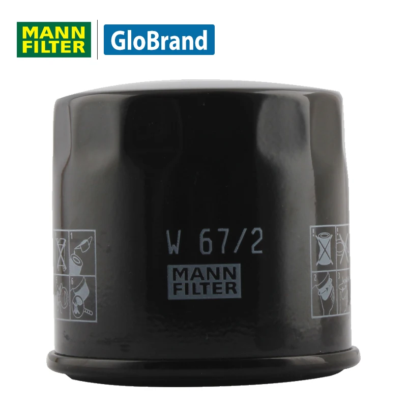 Mannfilter автомобиль масляный фильтр W67/2 для Wuling Zhiguang/Chery/QQ3/Alto/Газель/Benben /Changan