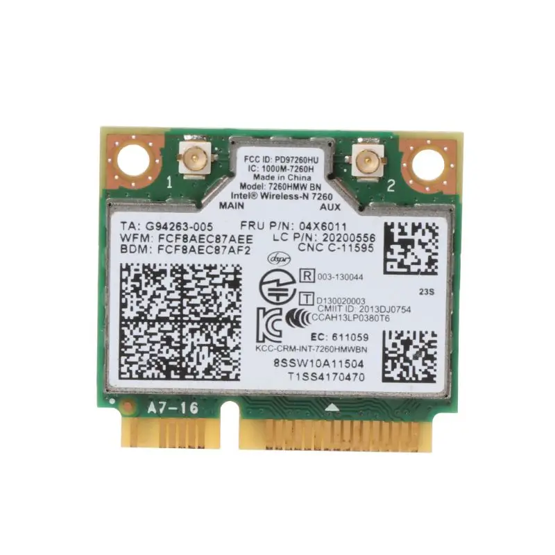 Беспроводная карта Intel 7260NGW Bluetooth 4 0 BN WiFi NGFF Wlan 300M 04X6011 04W3815 для Lenovo Thinkpad | Компьютеры