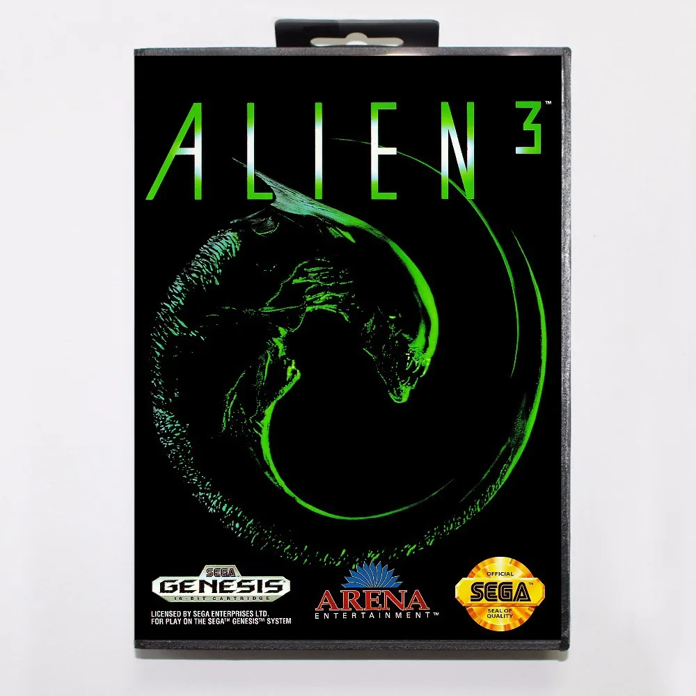 Игровой картридж Alien 3 16 бит игровая карта MD с розничной коробкой для Sega Mega Drive Genesis