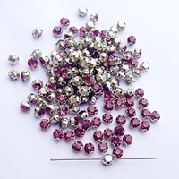 sew on crystal rhinestones shiny strass amethyst 100pcslot 3 8mm glass stones diy gem decoration