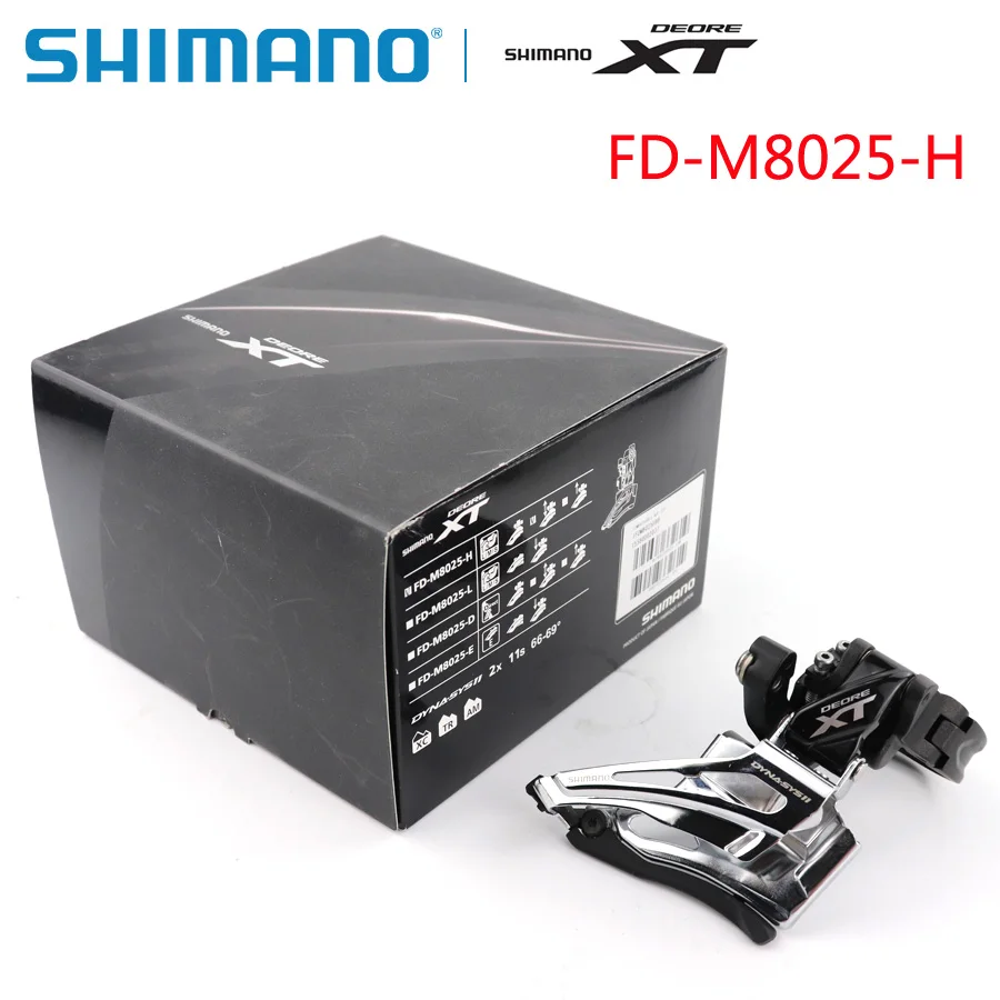 SHIMANO DEORE XT FD M8025 передний переключатель оригинальная коробка MTB 2X11Speed запчасти для