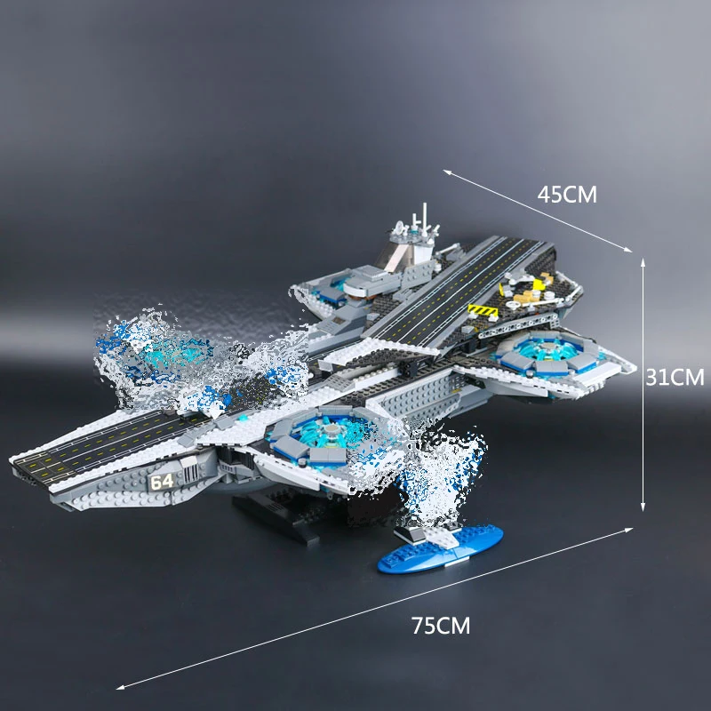 3057 шт Строительные блоки бренд 07043 Супер Герои щит Helicarrier модели комплекты