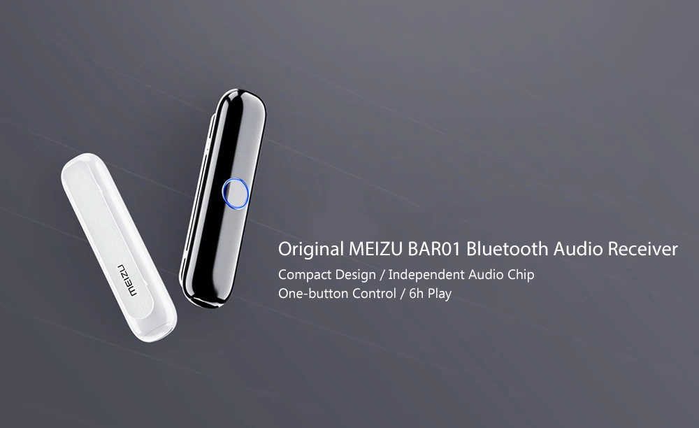 MEIZU BAR01 Bluetooth приемник беспроводной аудио адаптер для смартфона Стерео Наушники Громкая связь вызова музыкальные приемники