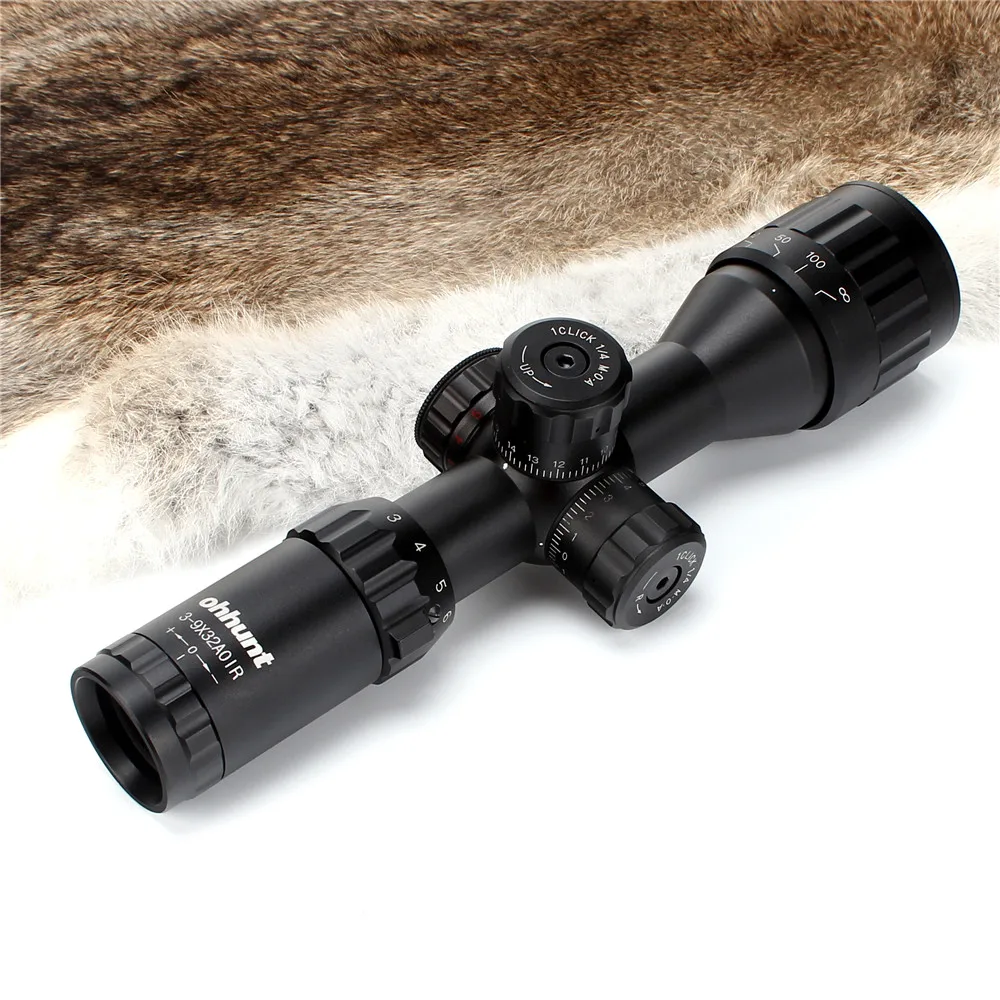 Ohhunt 3 9X32 AOIR полный Размеры Охота прицел красный зеленый mil dot с подсветкой провод