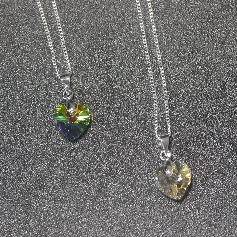 Анка мини XILION стильный элегантный кулон &quotСердечко&quot Серебряный Цвет форме